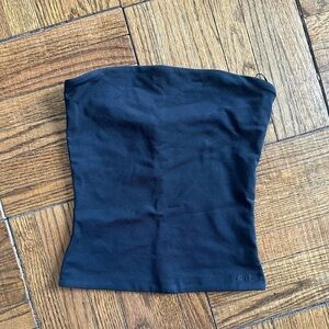 Black Contour Tube Top